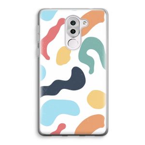 Memphis Shapes Blue: Honor 6X Transparant Hoesje