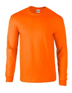 Gildan G2400 Ultra Cotton™ Long Sleeve T-Shirt - Safety Orange - S