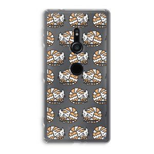 Slapende poes: Sony Xperia XZ2 Transparant Hoesje