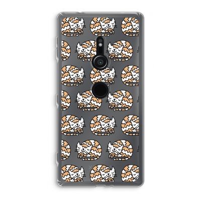 Slapende poes: Sony Xperia XZ2 Transparant Hoesje