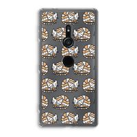 Slapende poes: Sony Xperia XZ2 Transparant Hoesje