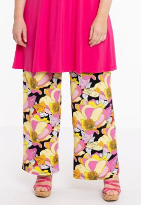 Yoek Broek wide leg | Zwart | Maat 58/60
