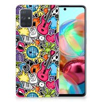 Samsung Galaxy A71 Silicone Back Cover Punk Rock