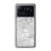 Ivory Marble: Xiaomi Mi 11 Ultra Transparant Hoesje Ivory Marble: Xiaomi Mi 11 Ultra Transparant Hoesje