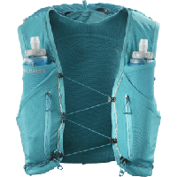 Salomon Adv skin 12 with flasks - BLAUW - Unisex