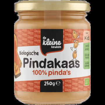 De Kleine Keuken Biologische Pindakaas voor Kids 250 g bij Jumbo
