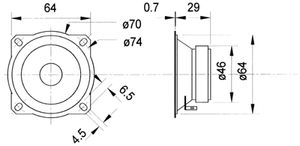 Visaton TW 70 - 8 Ohm Tweeter-conus