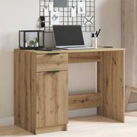 Bureau 100x50x75 cm bewerkt hout artisanaal eikenkleur