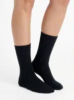 Teckel 2-paar Badstof sokken dames - Geheel badstof - Warme winter sokken - Huissokken