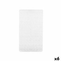 Antislipmat voor in de douche Ruiten Wit PVC 67,7 x 38,5 x 0,7 cm (6 Stuks)