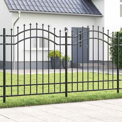 Tuin Hek Grijs 165 cm Poedergecoat staal
