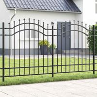 Tuin Hek Grijs 165 cm Poedergecoat staal