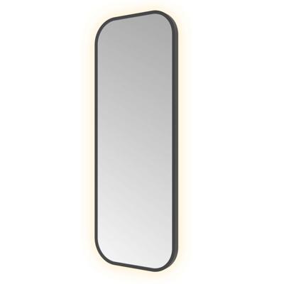 Hotbath &MORE Spiegel indirect LED color changing dimbaar met afstandbediening Geborsteld zwart PVD SSQ380MBP