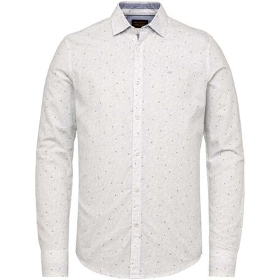Long sleeve shirt printed cotton/l bright white Long sleeve shirt printed cotton/l bright white