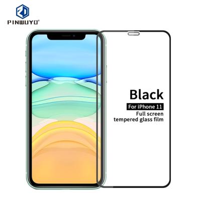 Voor iPhone 11 PINWUYO 9H 2.5 D volledig scherm gehard glas film (zwart)