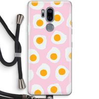 Dancing eggs: LG G7 Thinq Transparant Hoesje met koord