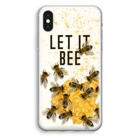 Let it bee: iPhone XS Transparant Hoesje