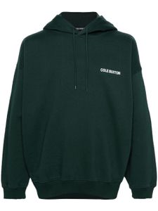 COLE BUXTON hoodie en coton à logo imprimé - Vert