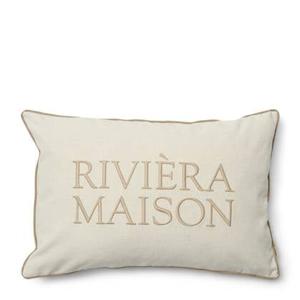 Riviera Maison - Samone Pillow Cover 65x45 - Wit