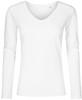 Promodoro XO1560 Women´s V-Neck T-Shirt Long Sleeve - White - L