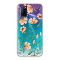Peachy flowers: Oppo A92 Transparant Hoesje