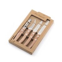 Lou Laguiole Messenset 4-delig RVS/Hout Lou Laguiole Messenset 4-delig RVS/Hout