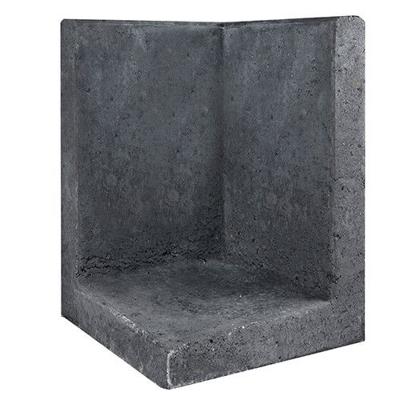 L-element hoek zwart 40x40x60 cm - Gardenlux