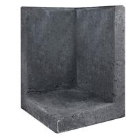 L-element hoek zwart 40x40x60 cm - Gardenlux