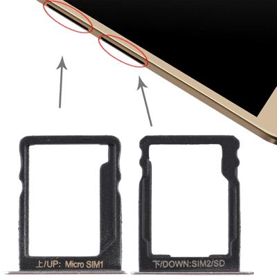 SIM-kaart lade + SIM-kaart lade/micro SD-kaart voor Huawei genieten 5s (goud)