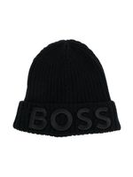 BOSS Kidswear bonnet à logo brodé - Noir - thumbnail