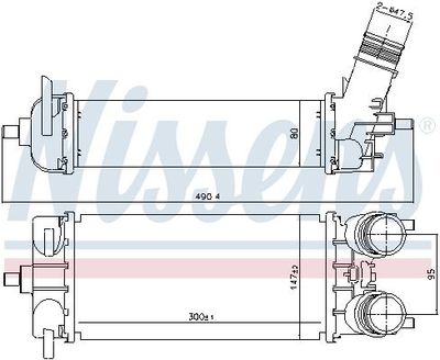 Intercooler, inlaatluchtkoeler 961509