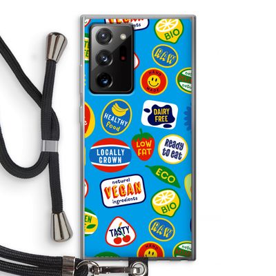 Fruitsticker: Samsung Galaxy Note 20 Ultra / Note 20 Ultra 5G Transparant Hoesje met koord