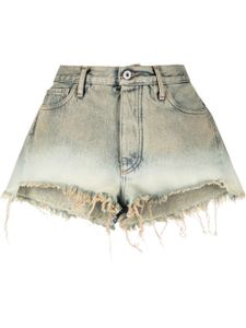 Off-White short Laundry à bords francs - Gris