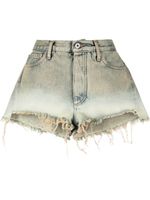 Off-White short Laundry à bords francs - Gris
