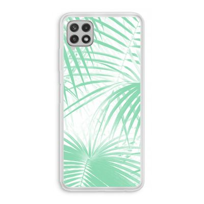 Palmbladeren: Samsung Galaxy A22 4G Transparant Hoesje