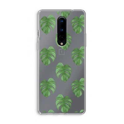 Monstera leaves: OnePlus 8 Transparant Hoesje
