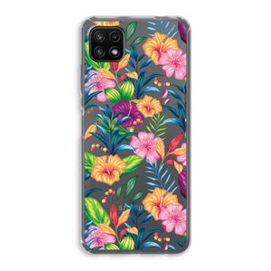 Tropisch 2: Samsung Galaxy A22 5G Transparant Hoesje
