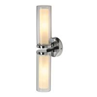 SLV Badkamer muurlampWL 106 2x E14 - 1002229
