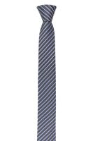 Venti Slim Krawatte Stropdas lichtblauw/grijs, Gestreept - thumbnail