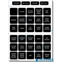 BS4216 - SET VAN 60 DC-ETIKETTEN. ZWART