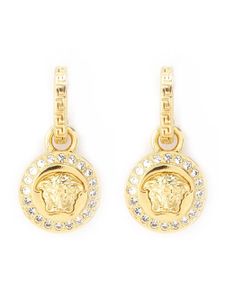 Versace boucles d'oreilles pendantes Greca Medusa - Métallisé