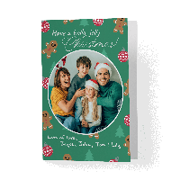 Kerstkaart Dubbel A4 Staand (per stuk) Kerstkaart Dubbel A4 Staand (per stuk)