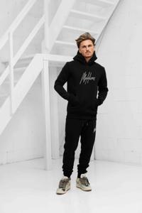 Malelions Striped Signature Trainingspak Heren Zwart - Maat XL - Kleur: Zwart | Soccerfanshop