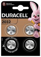 Batterij Duracell knoopcel 4xCR2032 lithium ÃƒËœ20mm 3V-180mAh - thumbnail