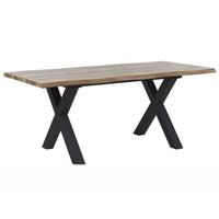 Beliani-BRONSON -Uitschuifbare eettafel-Lichthout-90 x 140|180 cm-MDF