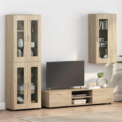 Wandkast met plank Sonoma eiken 55 x 29 x 100 cm Bewerkt hout
