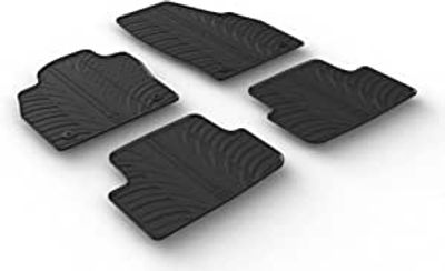 Rubbermatten passend voor Volkswagen Polo VI 2017- (T-Design 4-delig + montageclips) GL0648