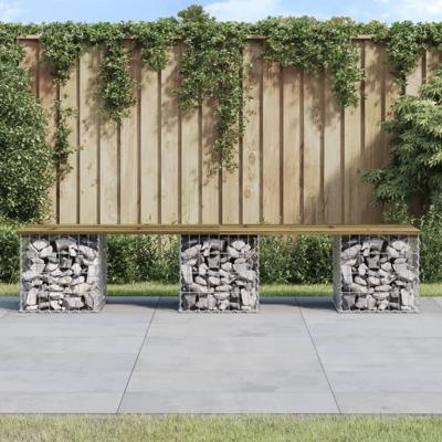 Tuinbank schanskorfontwerp 203x44x42 cm geïmpregneerd hout