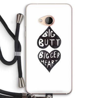 Big butt bigger heart: HTC U Play Transparant Hoesje met koord