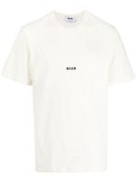 MSGM t-shirt en coton à logo imprimé - Tons neutres - thumbnail